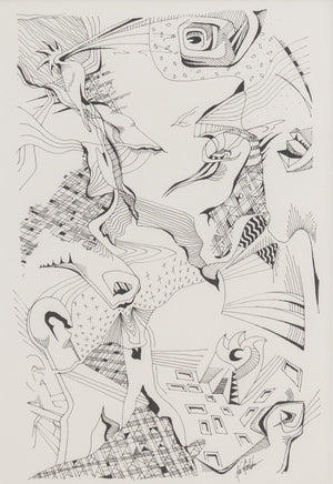 Contemporary School Surrealist Composition Ink (9802467475763)