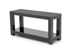 Maison Jansen Attr. Black Lacquered Console Table