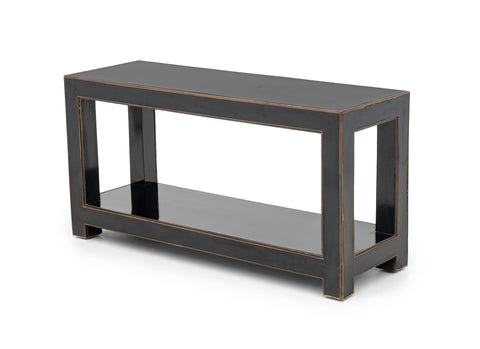 Maison Jansen Attr. Black Lacquered Console Table