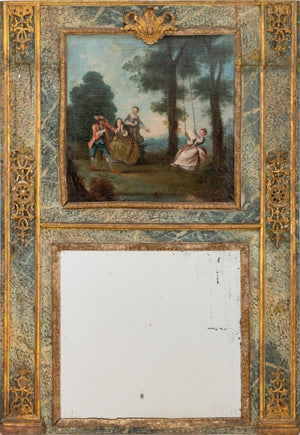 Louis XVI Painted Trumeau Mirror, 18th Century (9818598768947)