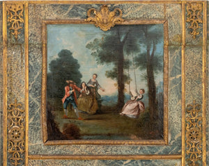 Louis XVI Painted Trumeau Mirror, 18th Century (9818598768947)