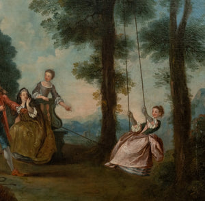 Louis XVI Painted Trumeau Mirror, 18th Century (9818598768947)