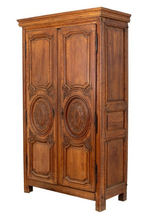 Louis XVI Provincial Ornamental Armoire, 18th Century (9818601947443)