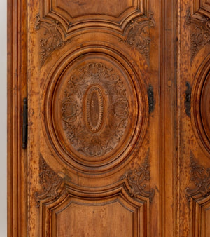 Louis XVI Provincial Ornamental Armoire, 18th Century (9818601947443)