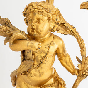 Pair of Louis XVI Style Gilt Bronze Candelabras (9818625179955)