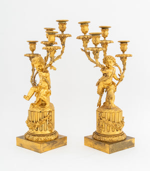 Pair of Louis XVI Style Gilt Bronze Candelabras (9818625179955)