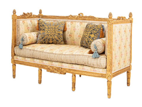 Louis XVI Canape d'Alcove Stamped Delaporte
