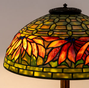Tiffany Studios Poinsettia Table Lamp (9819738308915)