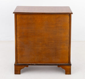 George II Style Burl Walnut Chest of Drawers (9884033712435)