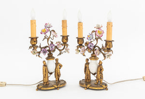 J.E. Caldwell Bronze & Porcelain Clock Set, 3 (9883799519539)