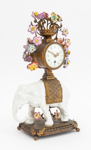 J.E. Caldwell Bronze & Porcelain Clock Set, 3 (9883799519539)
