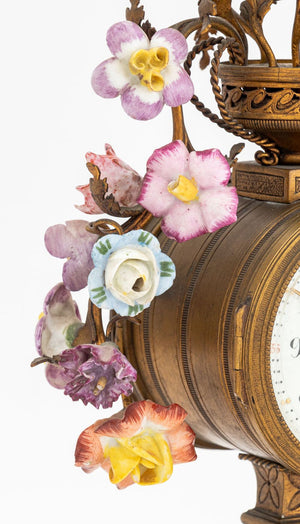 J.E. Caldwell Bronze & Porcelain Clock Set, 3 (9883799519539)