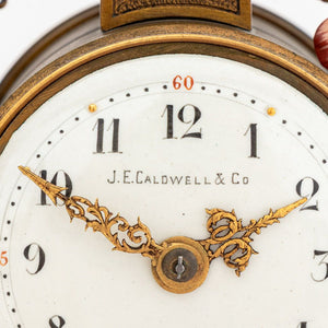 J.E. Caldwell Bronze & Porcelain Clock Set, 3 (9883799519539)