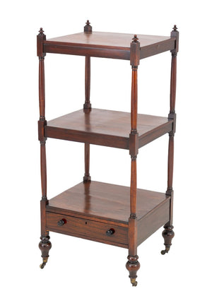 Regency Style Mahogany Three-Tier Whatnot