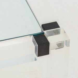 Mid-Century Modern Glass & Lucite Coffee Table (9894424183091)