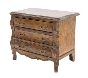 French Provincial Style Walnut Miniature Commode