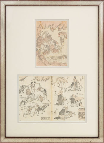 Katsuhika Hokusai Manga Woodblock Prints, 3