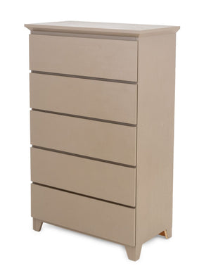 Modern Beige Painted Wood Chest of Drawers