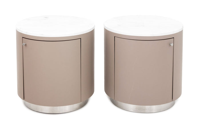 Ludovico & Roberto Palomba End Tables, Pair