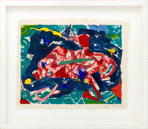 Sam Francis Untitled Abstract Monotype, 1986