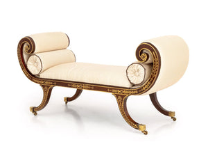 Regency Style Painted Mahogany Chaise Longue