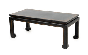 Chinese Black Lacquered Kang Table