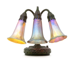 Tiffany Studios Three-Light "Lily" Table Lamp