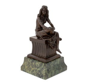 After D.H. Chiparus Cleopatra Patinated Bronze