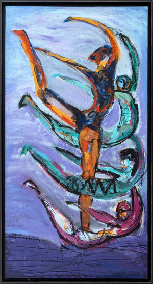 Graciela Cassel Dancers Oil on Canvas