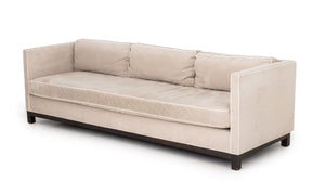 Mitchell Gold + Bob Williams Beige Velvet Sofa