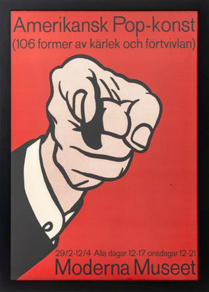 Roy Lichtenstein "Finger Pointing" Poster, 1964