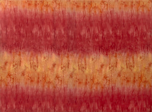 Contemporary Red and Yellow Dyed Silk Panel