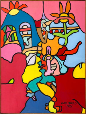 Ruth Mollo Untitled Acrylic on Canvas, 1975