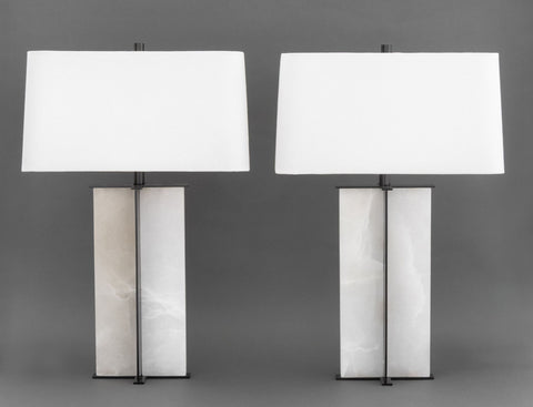 French Arteriors Lyon Table Lamps, Pair