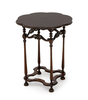 Victorian Style Floriform Top Side Table