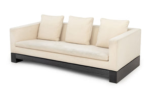 Minotti Andersen Quilt White Upholstered Sofa