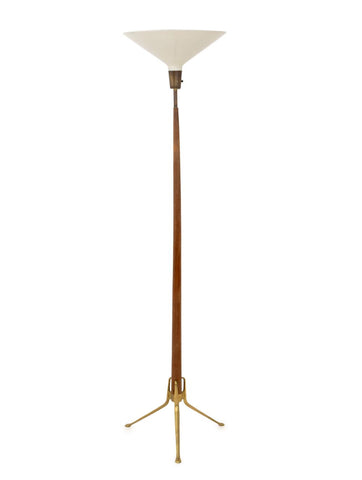 Gerald Thurston Lightolier Tripod Floor Lamp