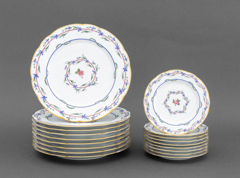 Limoges Porcelain Tableware, 18 Pcs.