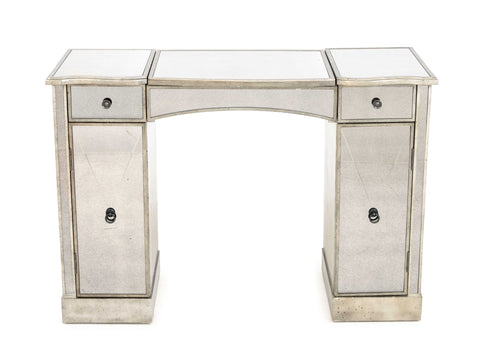 Hollywood Regency Style Mirrored Vanity Table