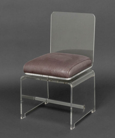 Modern Clear Acrylic Swivel Side Chair