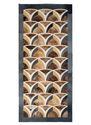 Kyle Bunting "Eclipse" Hide Rug, 12' 5" x 5' 9"