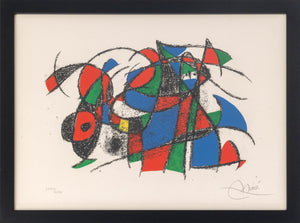 Joan Miro "Lithograph IV" Lithograph, 1975