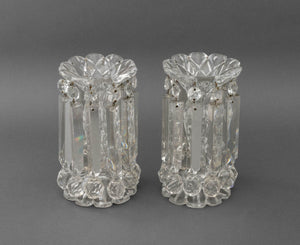 Pair of Gilded Age Cut Crystal Lusters