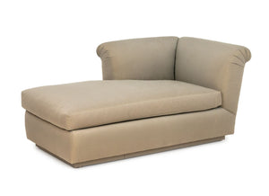 R. Jones Golden Sheen Upholstered Chaise Longue