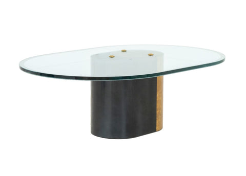 Karl Springer Attr. Glass Coffee Table