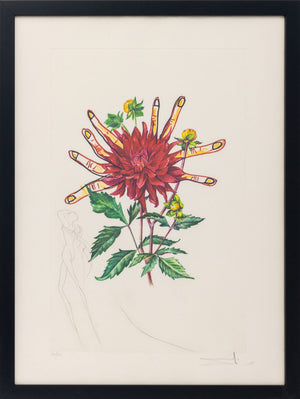 Salvador Dali "Dahlia (Fingers)" Etching, 1972