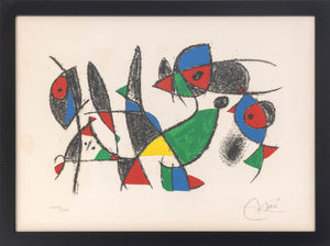 Joan Miro "Lithograph IX" Lithograph, 1975