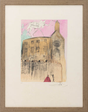 Salvador Dali "Le Chateau de Gala" Etching, 1974