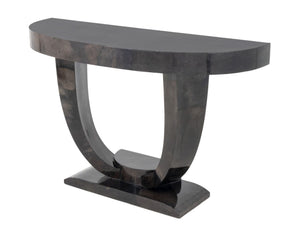 Karl Springer Goatskin Lacquered Console Table