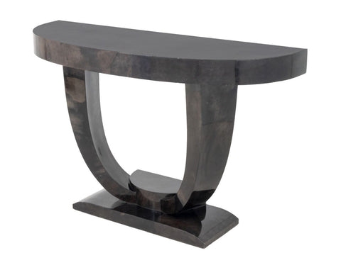 Karl Springer Goatskin Lacquered Console Table